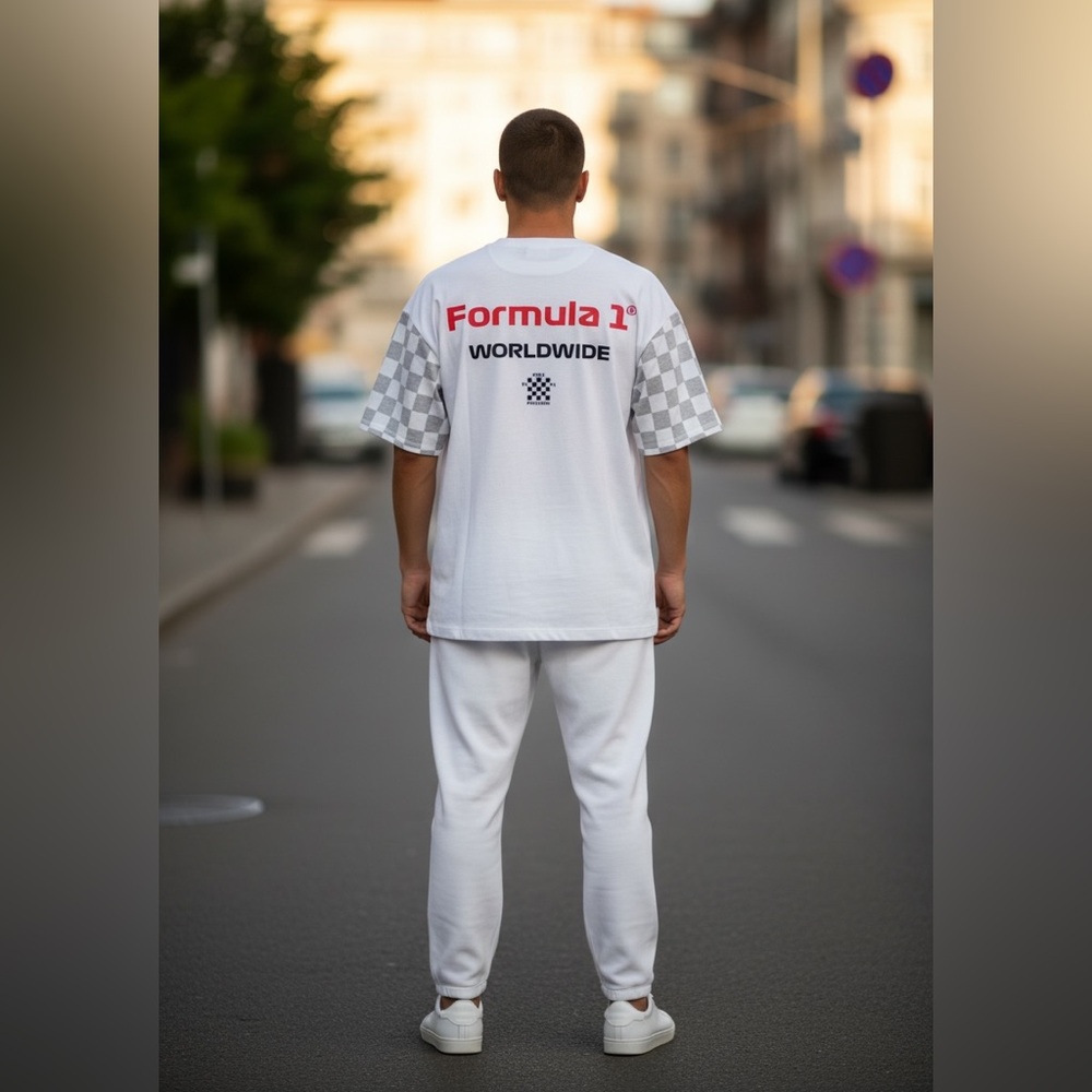 New Racing Formula 1 Division White T-Shirt - Picture 3 of 3